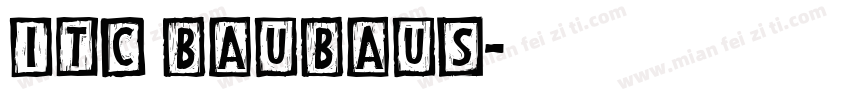 ITC Baubaus字体转换